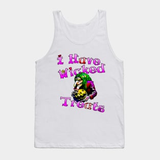 Halloween Wicked Treats Witch 8 Bits Art Tank Top